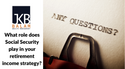 What role does Social Security play in your retirement income strategy?