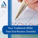 Your Traditional 401(k) Year-End Review Checklist