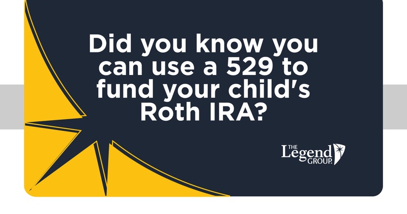 Use a 529 to fund your child’s Roth IRA