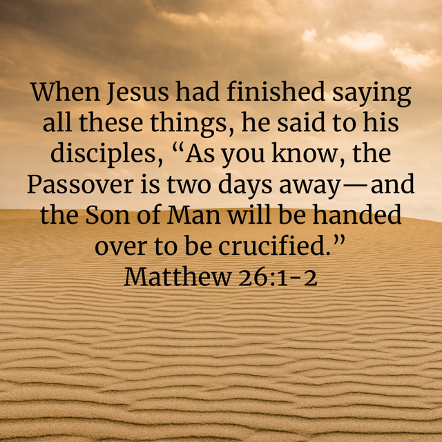 Matthew 26:1-2