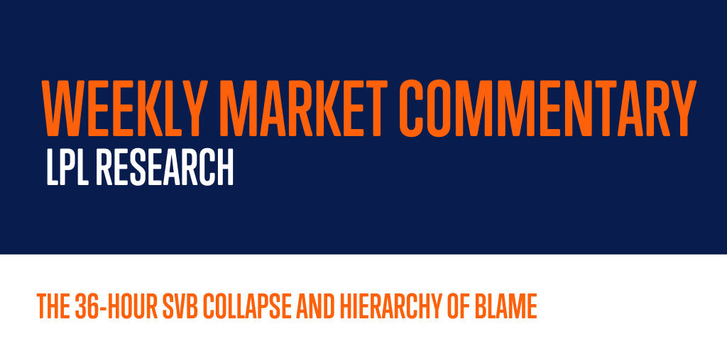 Weekly Market Commentary:  The 36-Hour SVB Collapse and Hierarchy of Blame