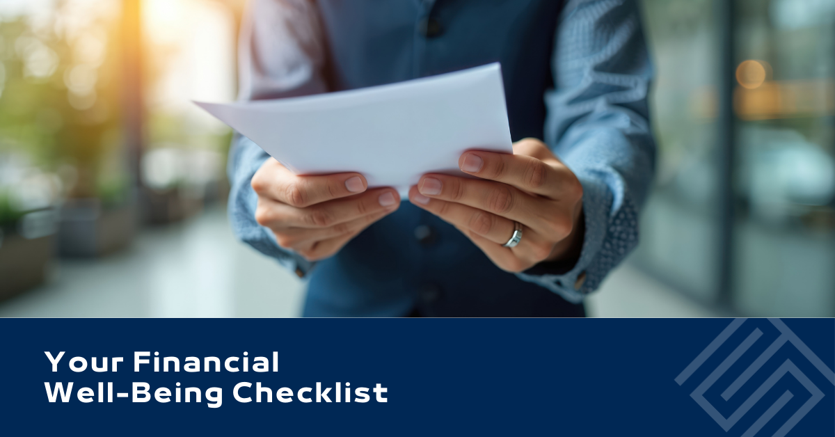 Your Financial Well-Being Checklist