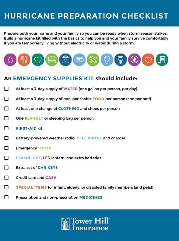 Hurricane Preparation Checklist