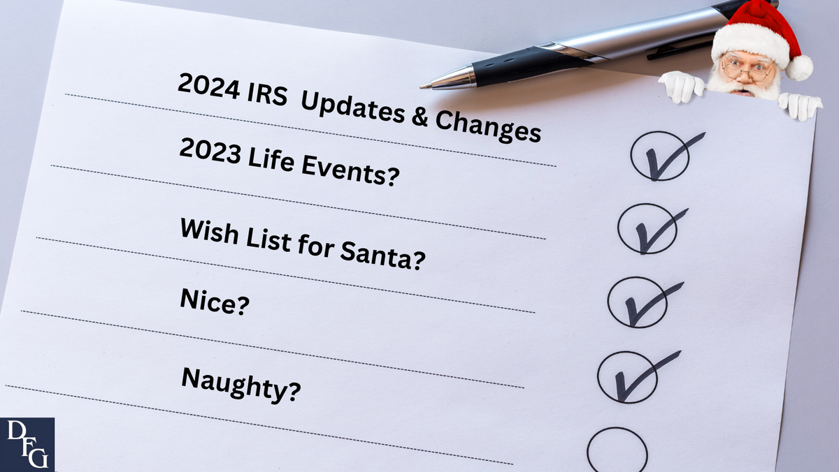 NEW YEAR NEWS TO KNOW | IRS Releases 2024 Tax Brackets, Retirement Contribution Limits