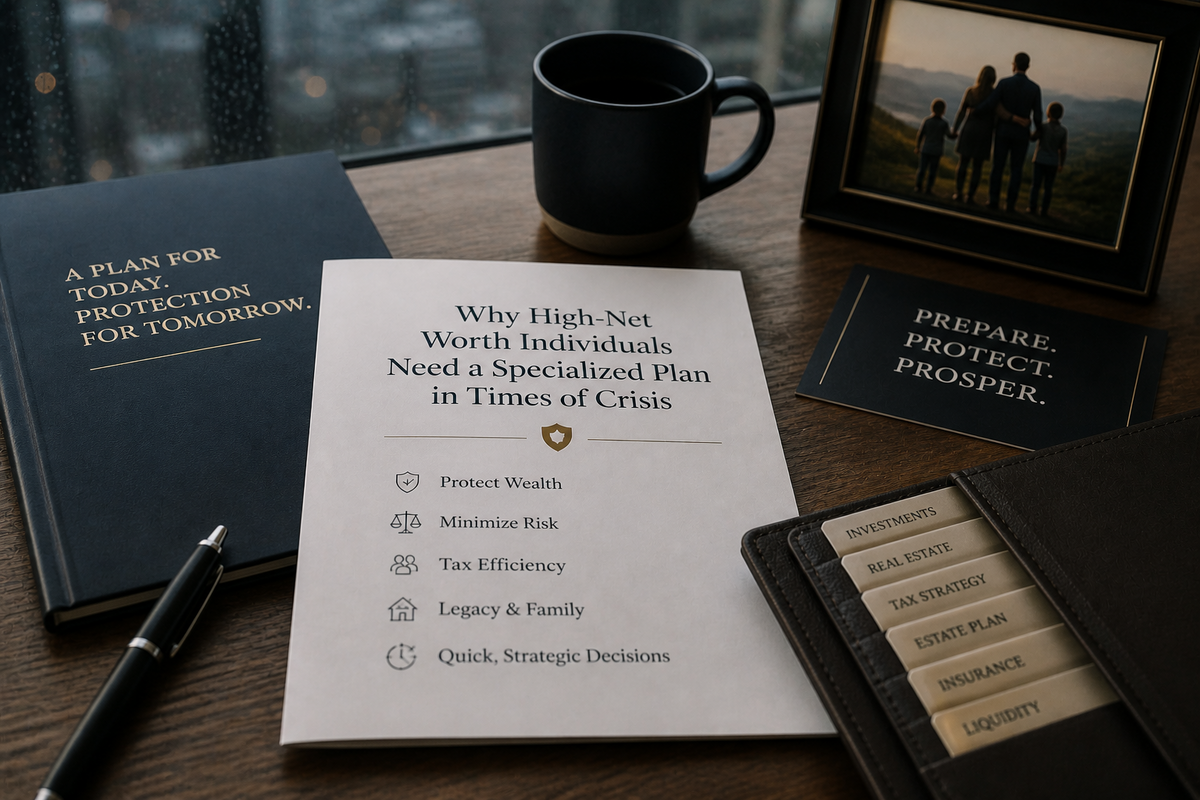 Why High-Net Worth Individuals Need a Specialized Plan in Times of Crisis