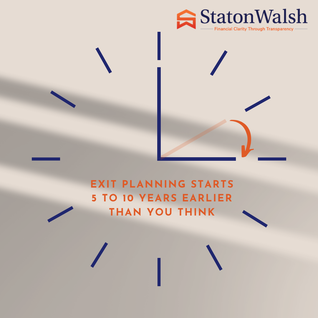Exit Planning Starts 5 to 10 Years Earlier Than You Think