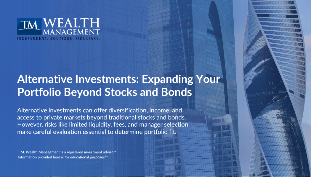 Alternative Investments: Expanding Your Portfolio Beyond Stocks and Bonds