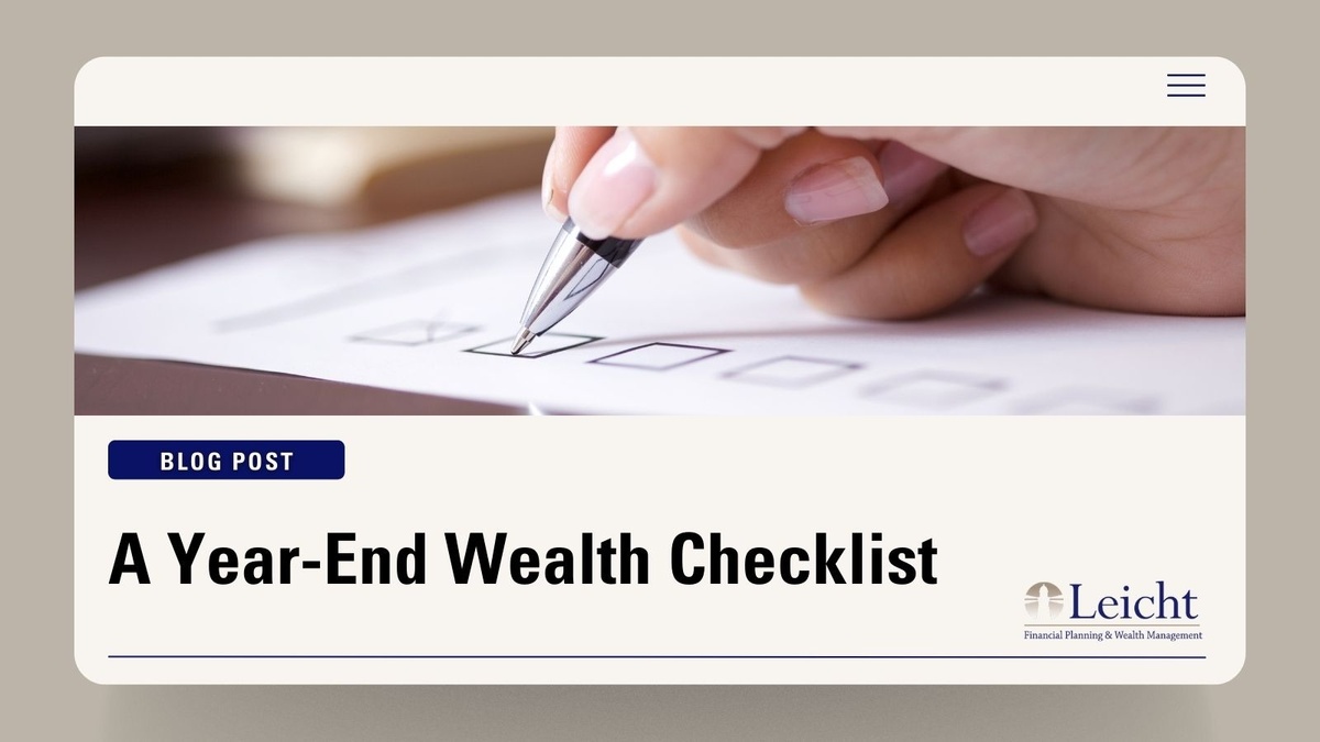 A Year-End Wealth Checklist