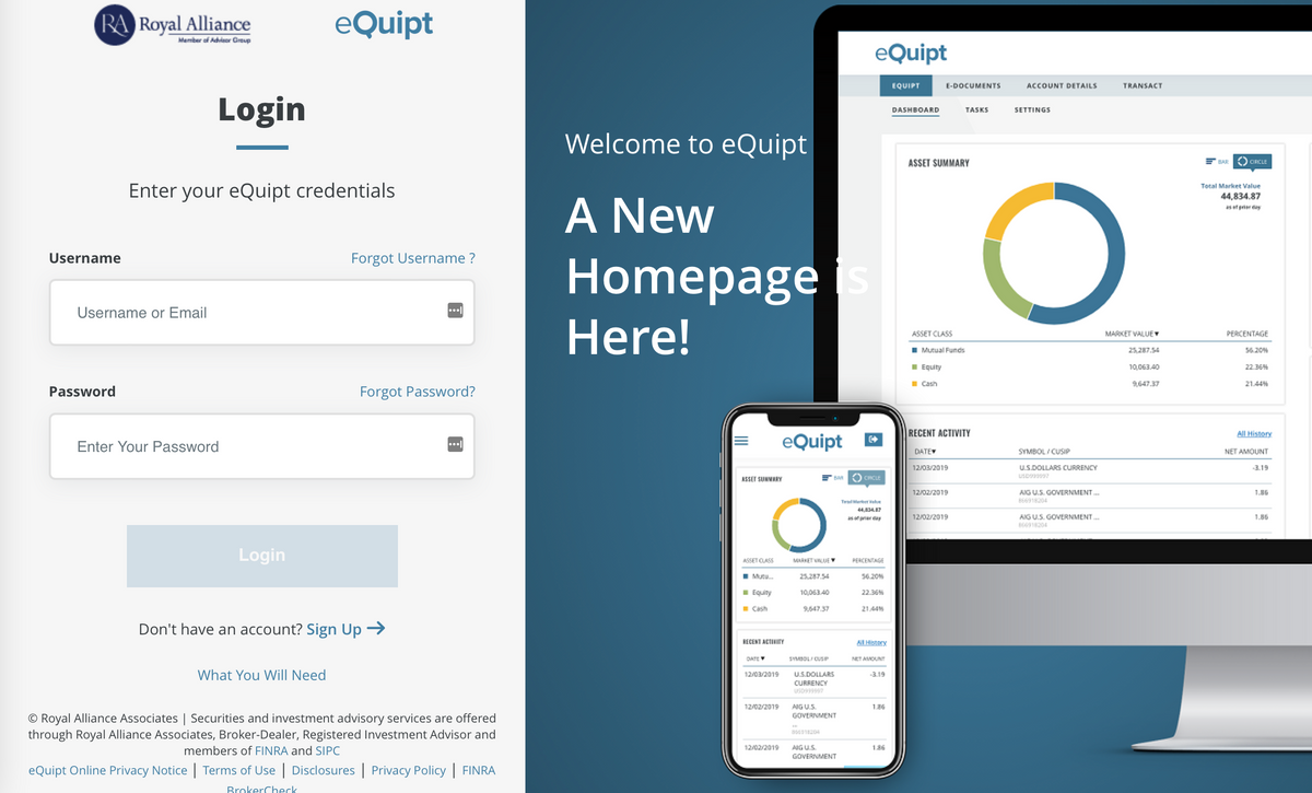 Sign Up to View Your Accounts Online