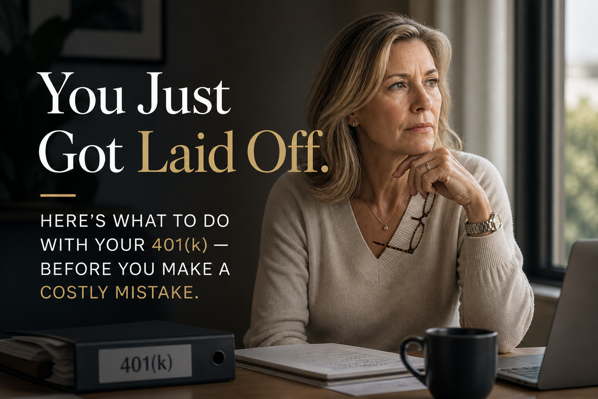 You Just Got Laid Off. Here's What to Do With Your 401(k) Before You Make a $100,000 Mistake.