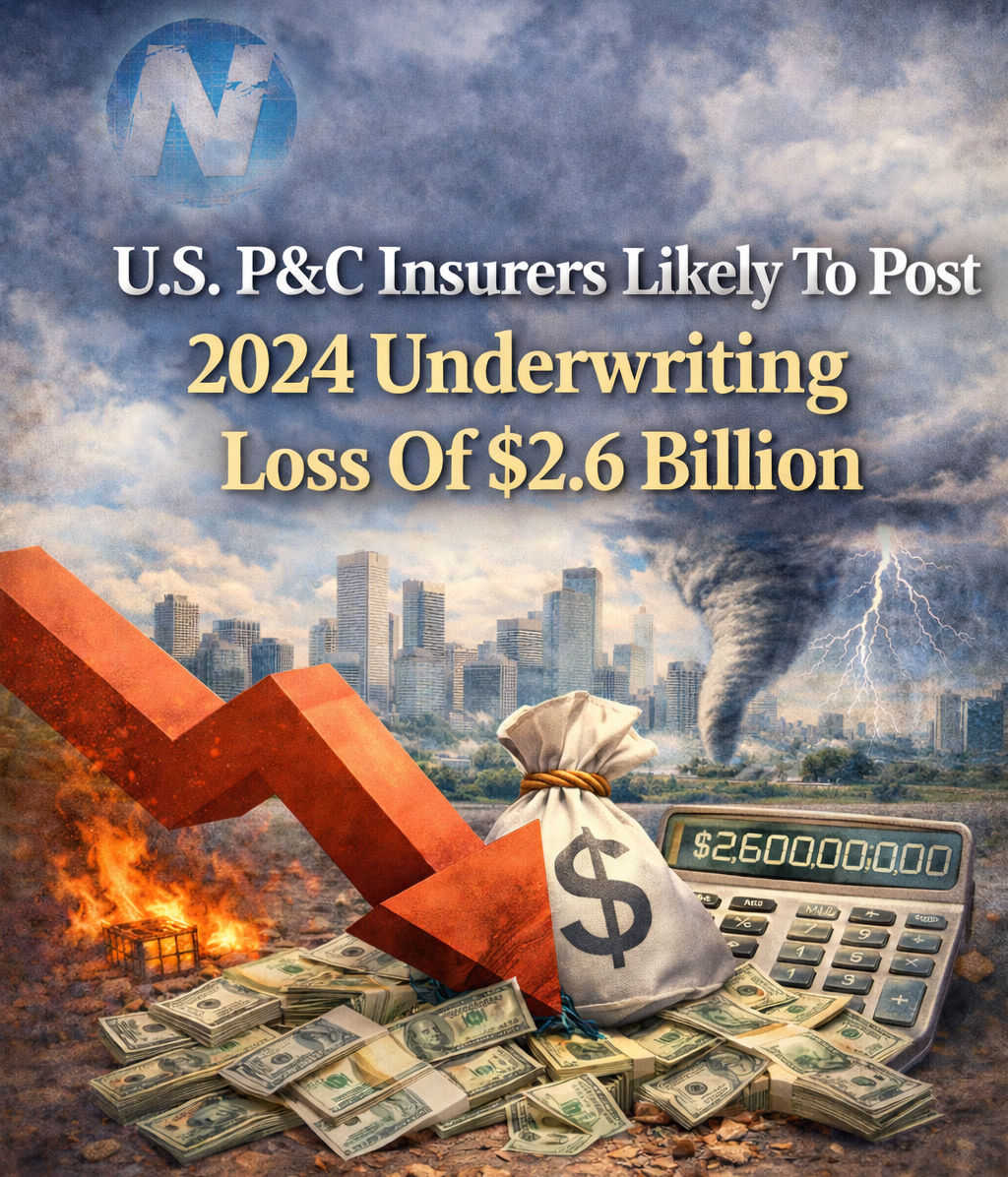 U.S. P&C Insurers Likely To Post 2024 Underwriting Loss Of $2.6 Billion