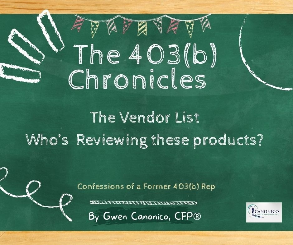 NJ Teacher 403(b) Vendor Lists: Who Reviews the Products?