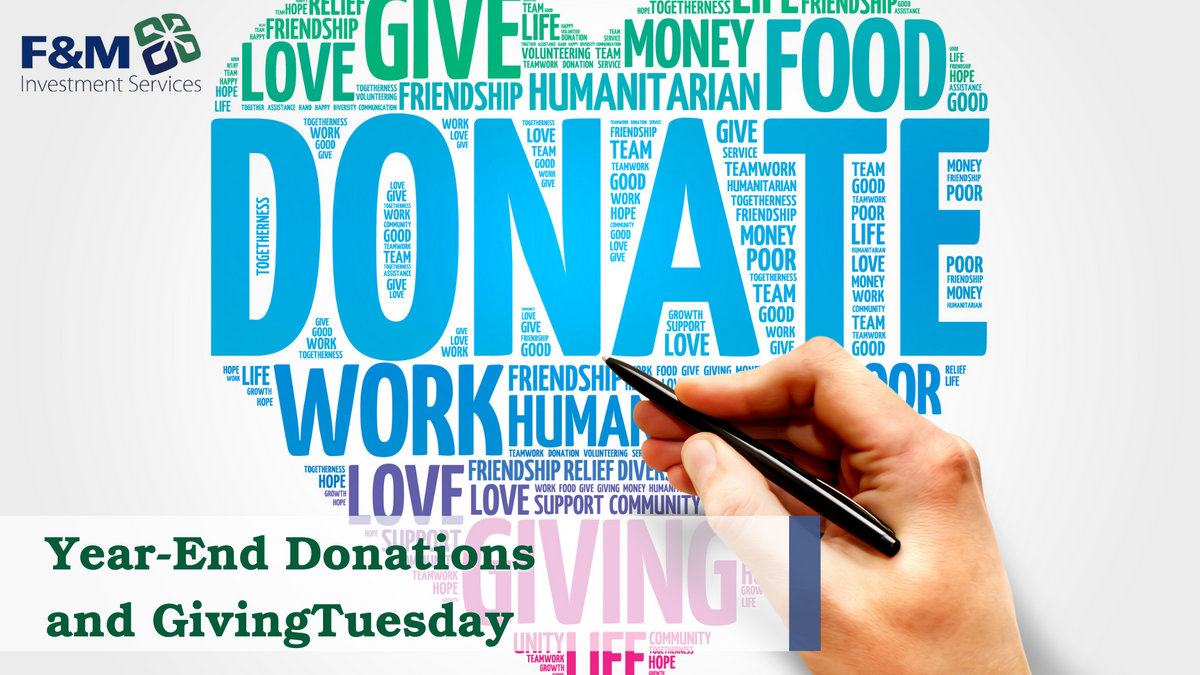 Year-End Donations and #GivingTuesday