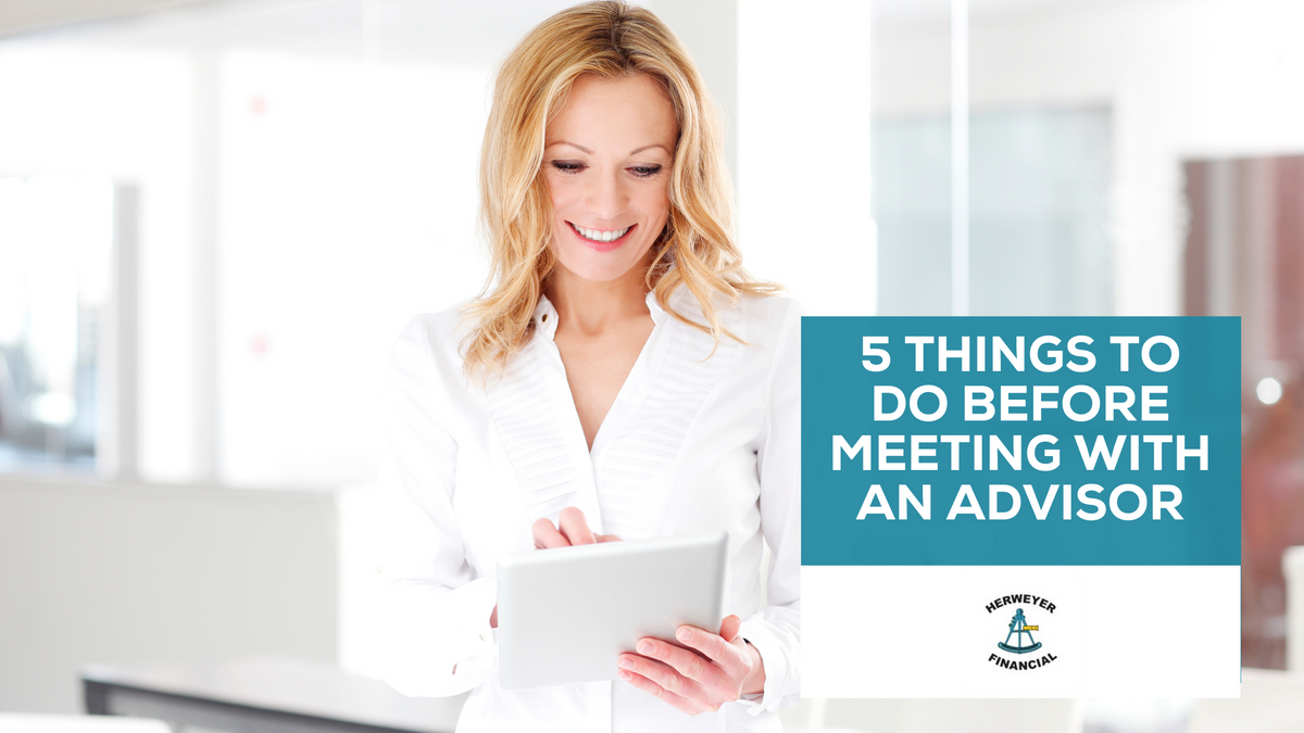 Five Things to Do Before Meeting With an Advisor
