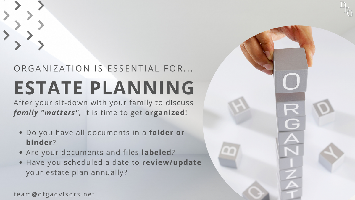 Family 'Matters' | Estate Planning: Organization is Essential