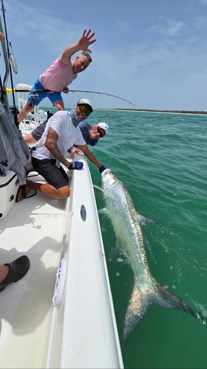 Teamwork in Action: Josh and Ken's Unforgettable Tarpon Fishing Adventure