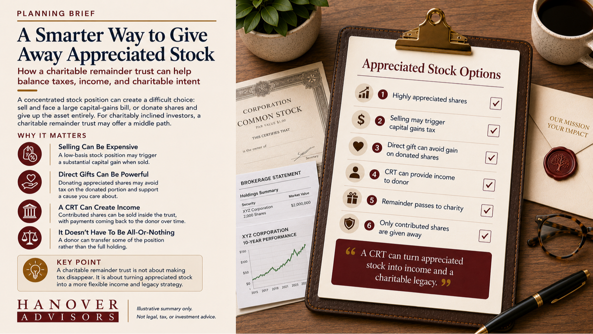A Smarter Way to Give Away Appreciated Stock