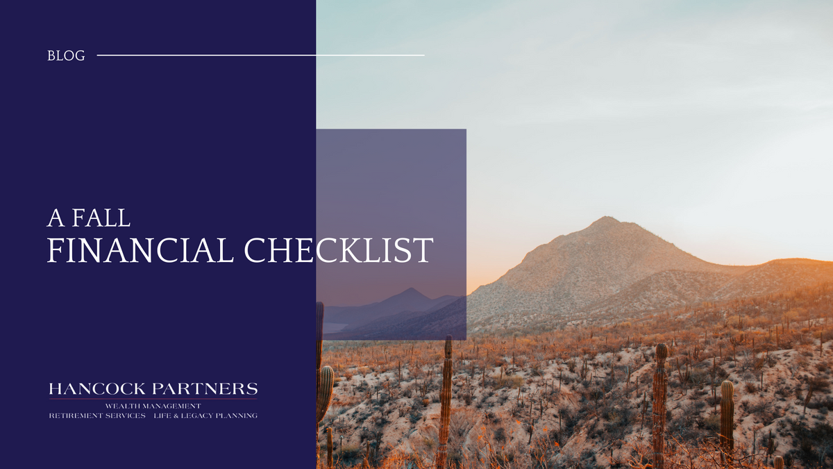A Fall Financial Checklist
