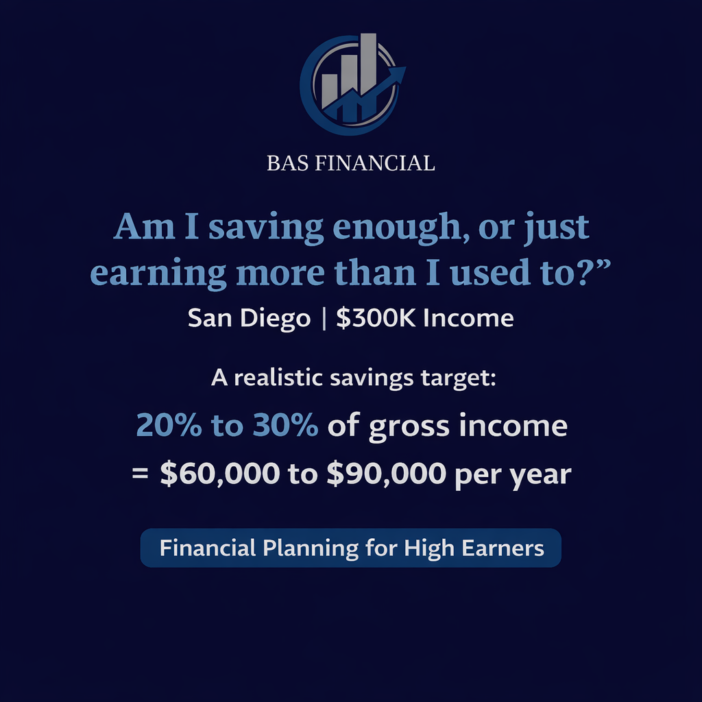How Much Should a $300K Earner in San Diego Save?