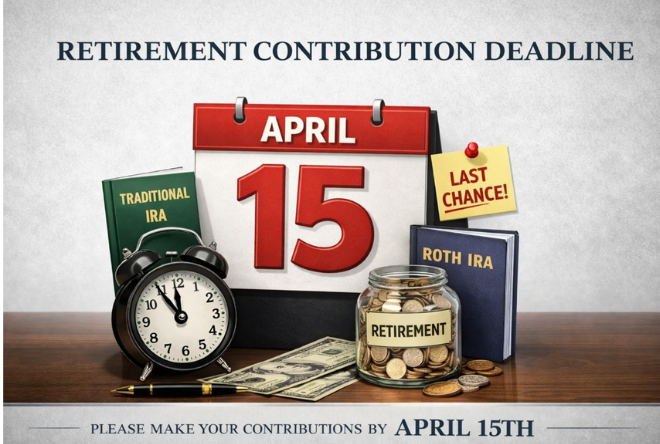 Retirement Contribution Deadline