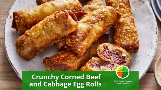 Crunchy Corned Beef and Cabbage Egg Rolls