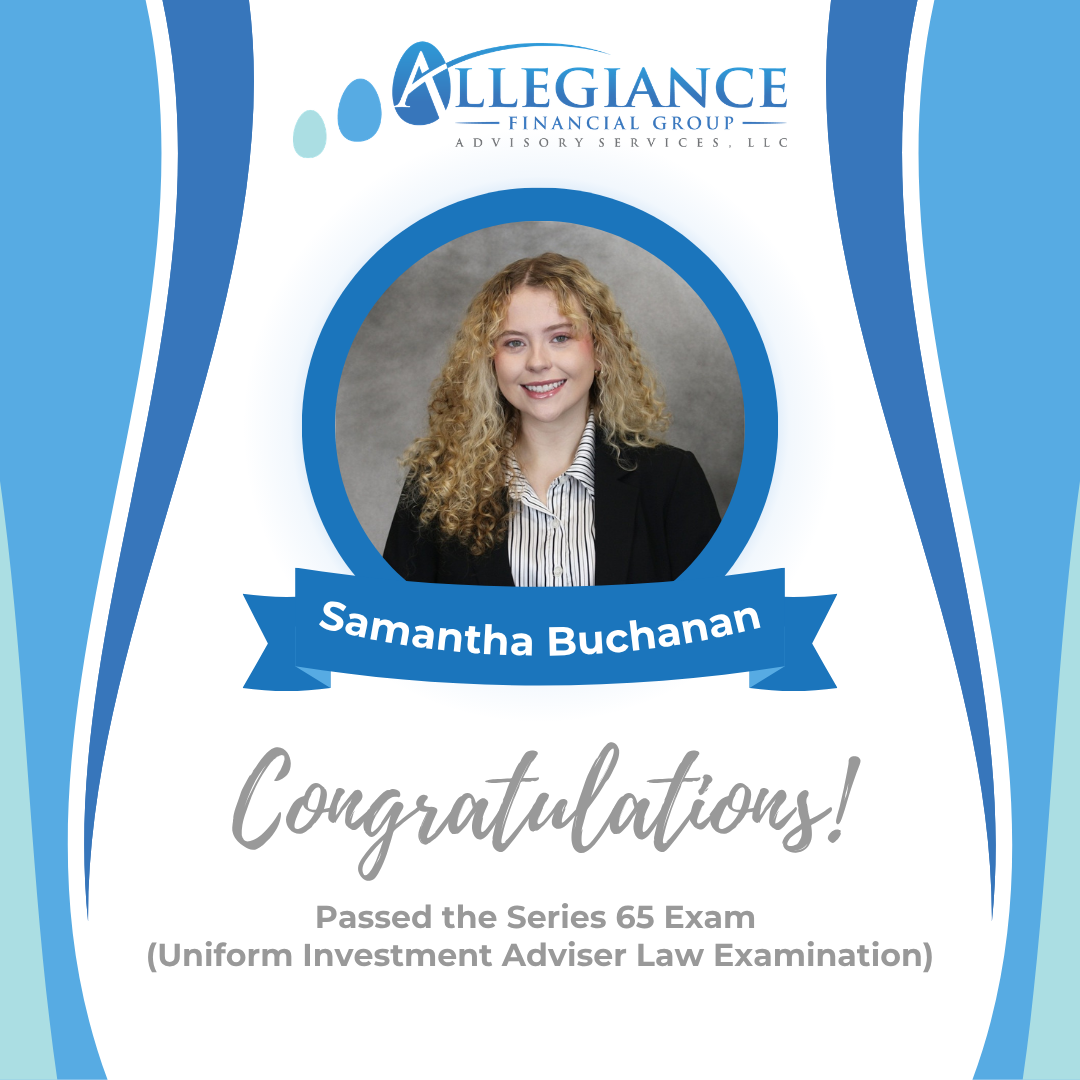 Press Release: Congratulations to Samantha Buchanan on Passing the Series 65 Exam