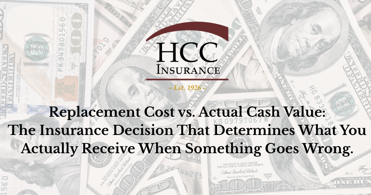 Replacement Cost vs. Actual Cash Value: What Massachusetts Homeowners Need to Know | HCC Insurance