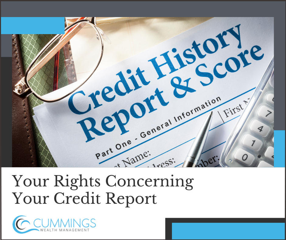 Your Rights Concerning Your Credit Report