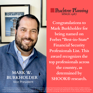 Peachtree Planning's Mark Burkholder named Forbes Best-in-State Financial Security Professionals