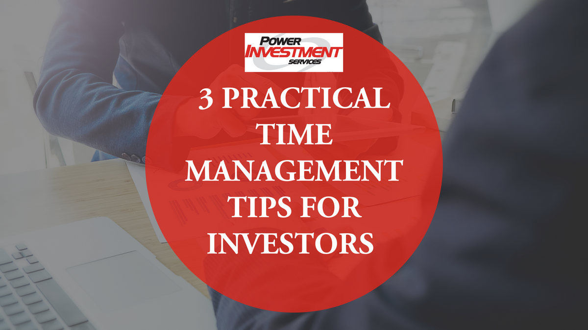 3 Practical Time Management Tips for Investors