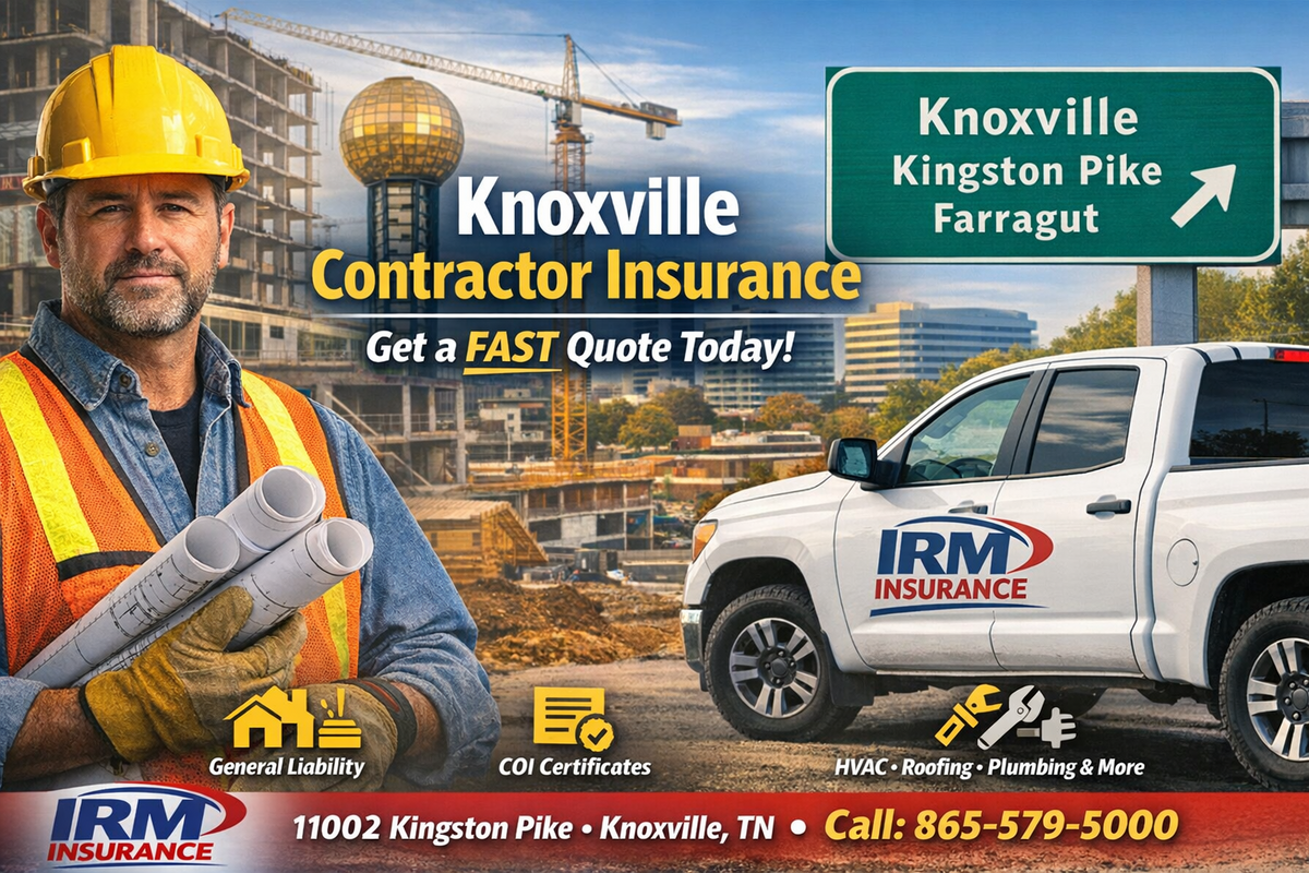 Knoxville Contractor Insurance Quotes | IRM Insurance Kingston Pike
