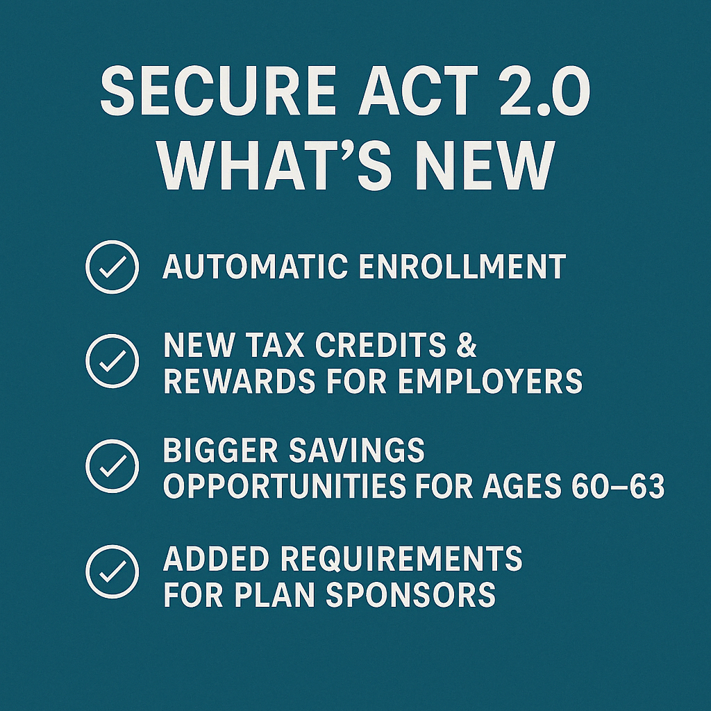 📢 New Provisions & Incentives of Secure Act 2.0: What Small Business Owners Need to Know