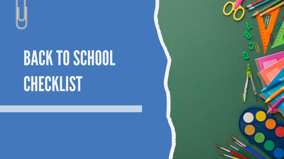 Back to School Checklist