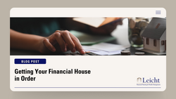 Getting Your Financial House in Order