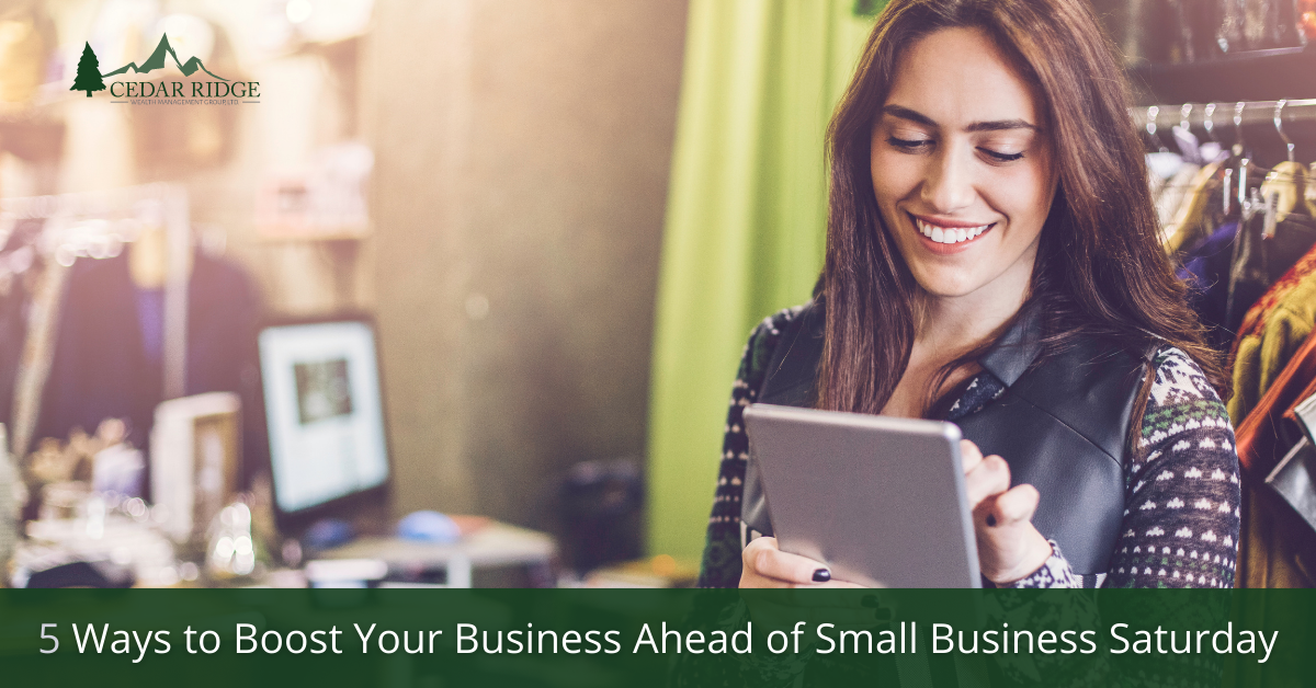 5 Ways to Boost Your Business for Small Business Saturday