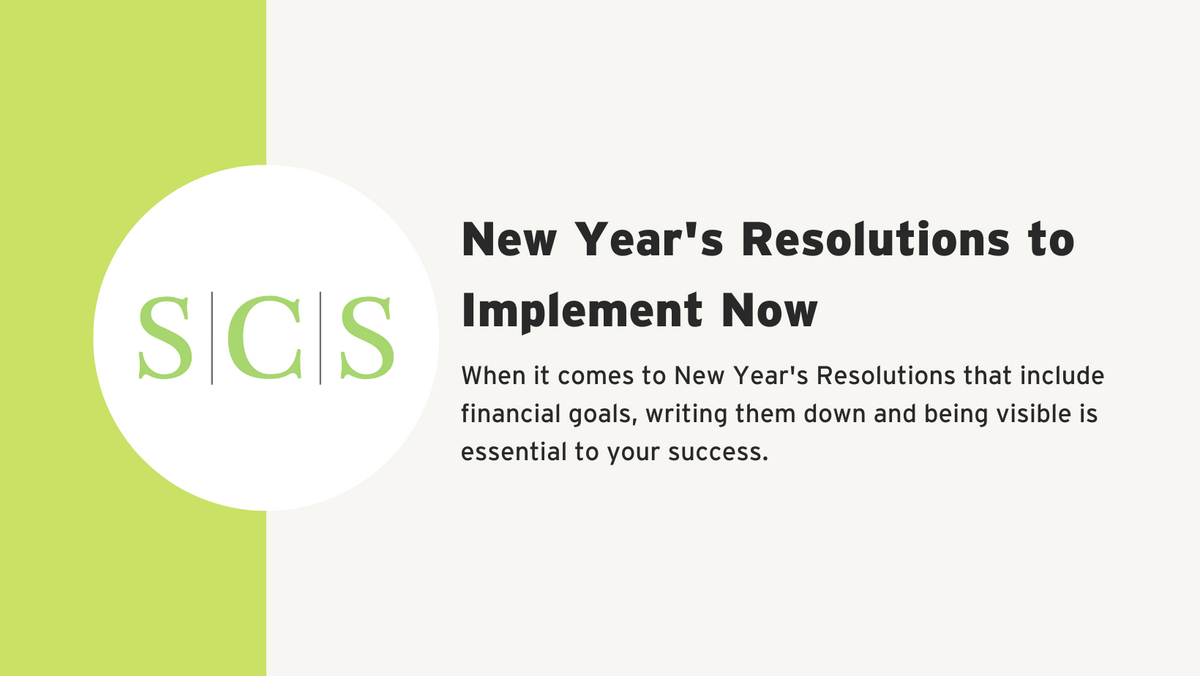 New Year's Resolutions to Implement Now