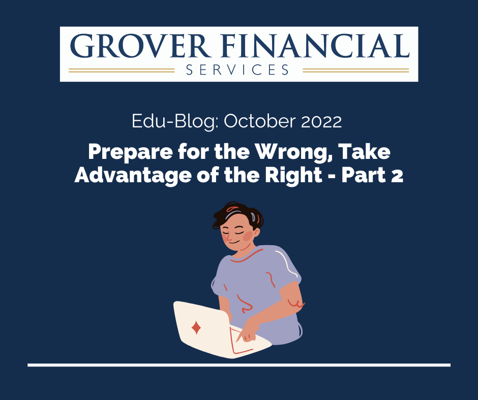 Preparing for What Can Go Wrong, Investing in What Can Go Right - Part 2 - Blog 1