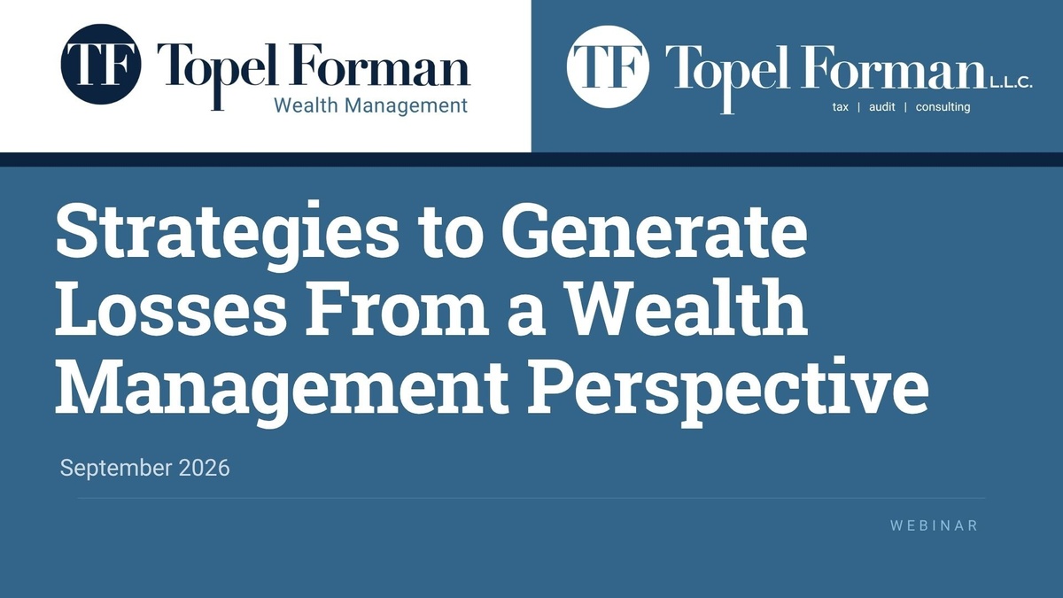 Strategies to Generate Losses: A Wealth Management Perspective