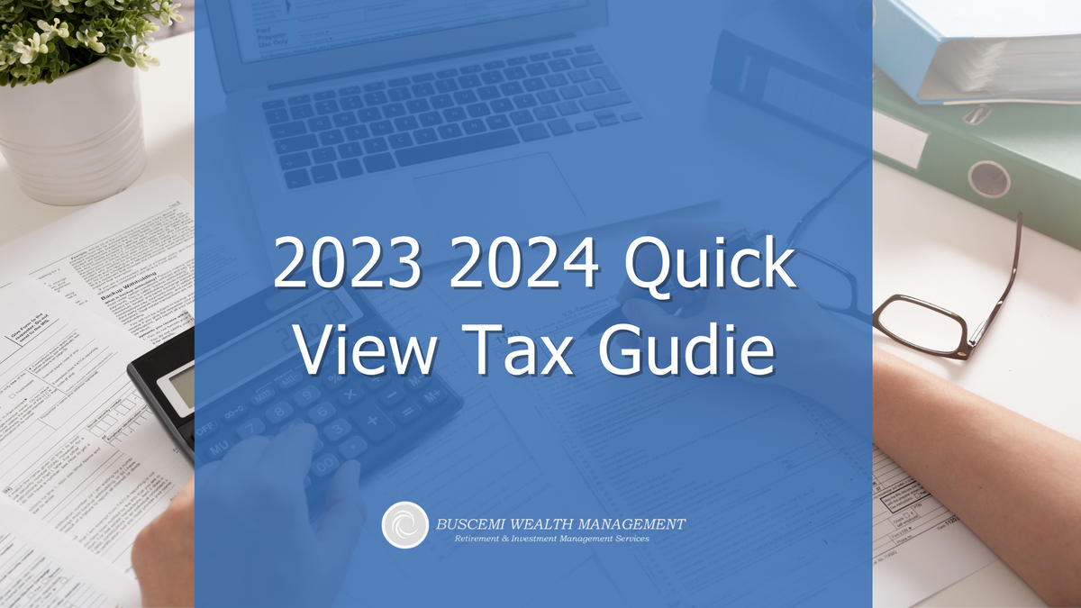 Quick View 2023 2024 Tax Guide