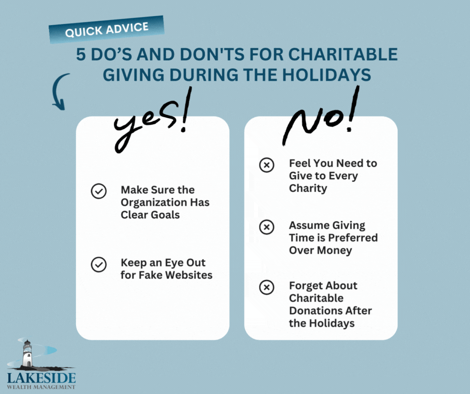 5 Do’s and Don'ts for Charitable Giving During the Holidays