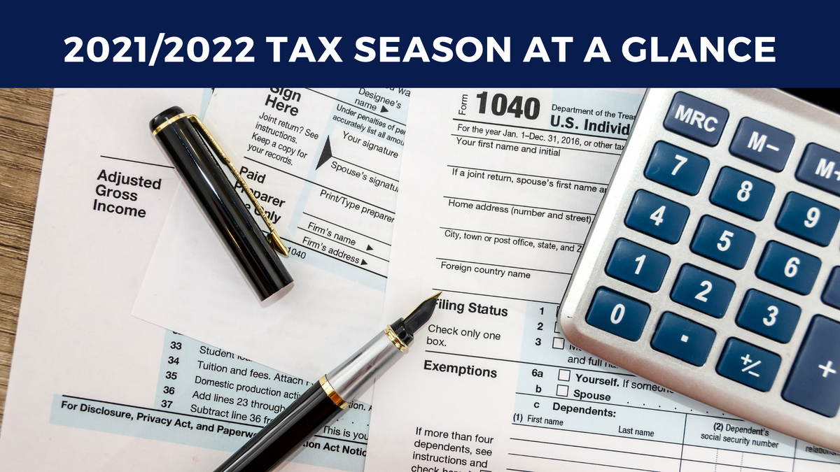 2021/2022 Tax Season at a Glance