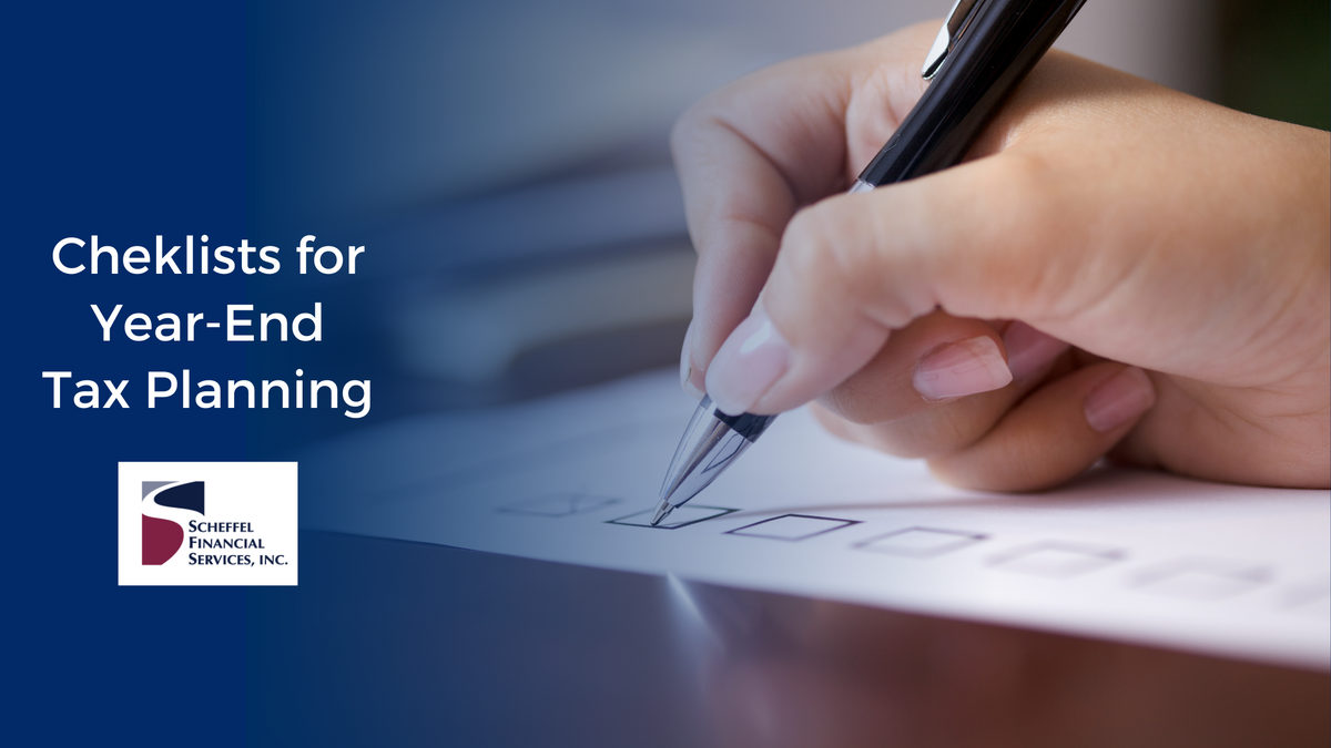 Appropriate Checklists for Year-End Tax Planning
