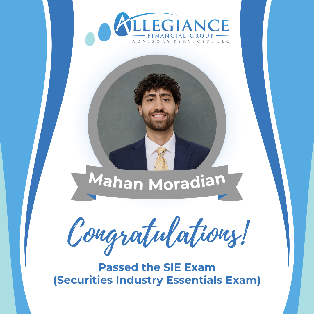 Press Release: Congratulations to Mahan Moradian on Passing the SIE Exam