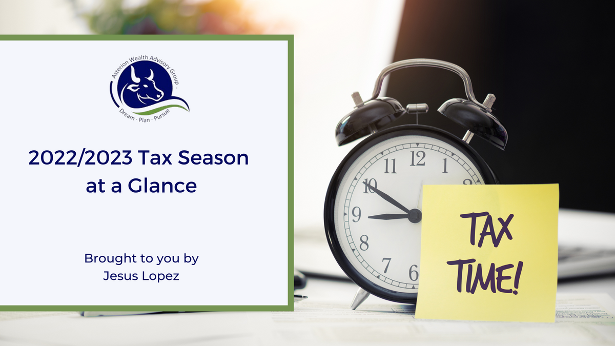 2022/2023 Tax Season at a Glance