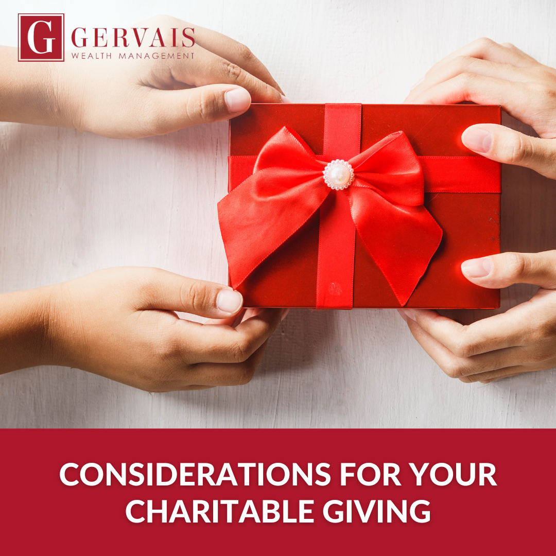 Considerations for Your Charitable Giving