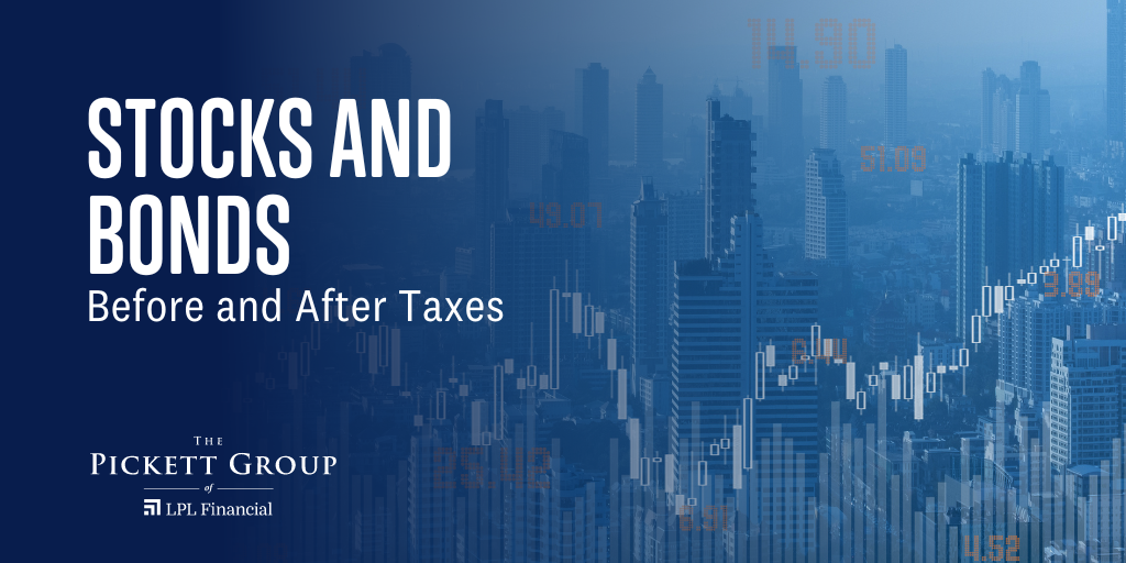 Stocks and Bonds Before and After Taxes