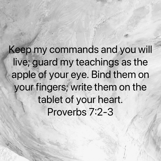 Proverbs 7:2-3