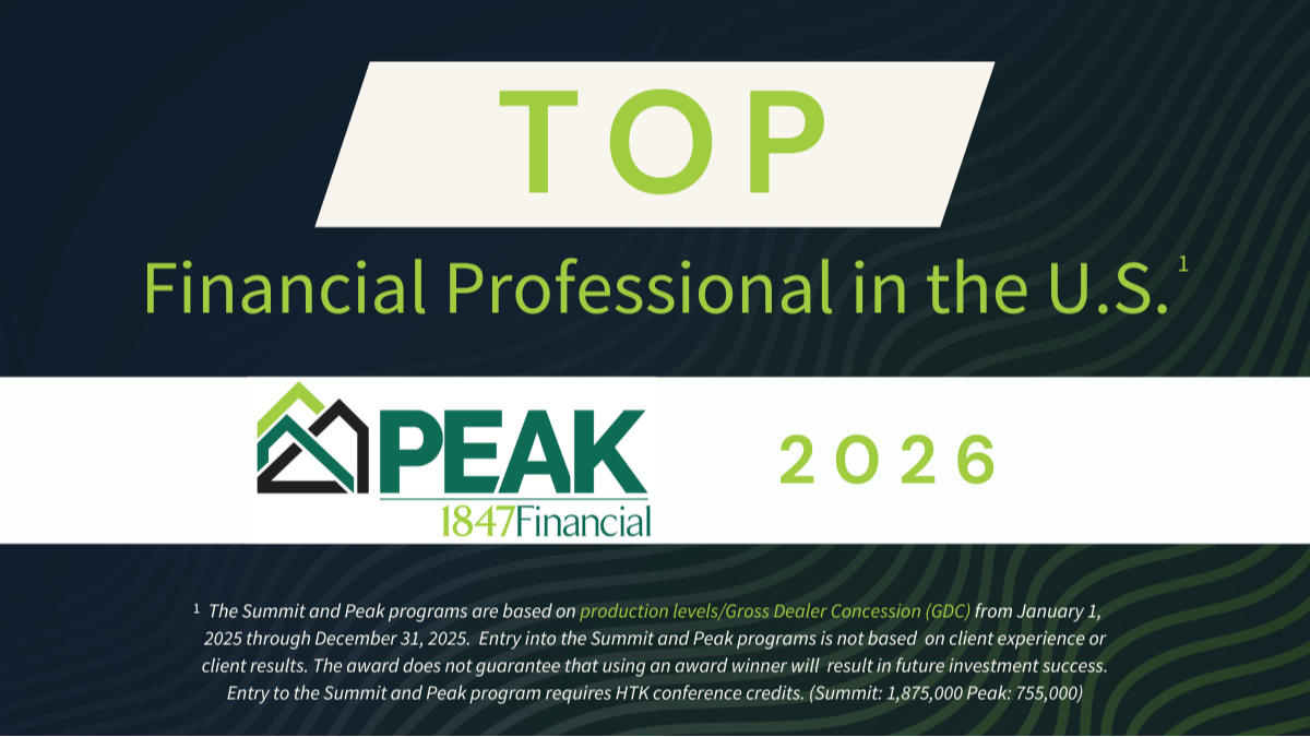 Melanie Colusci: Recognized as Peak Financial Professional(s) in the U.S. by 1847Financial