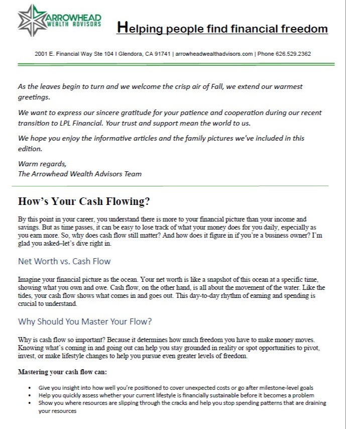 Newsletter Fall 2025
