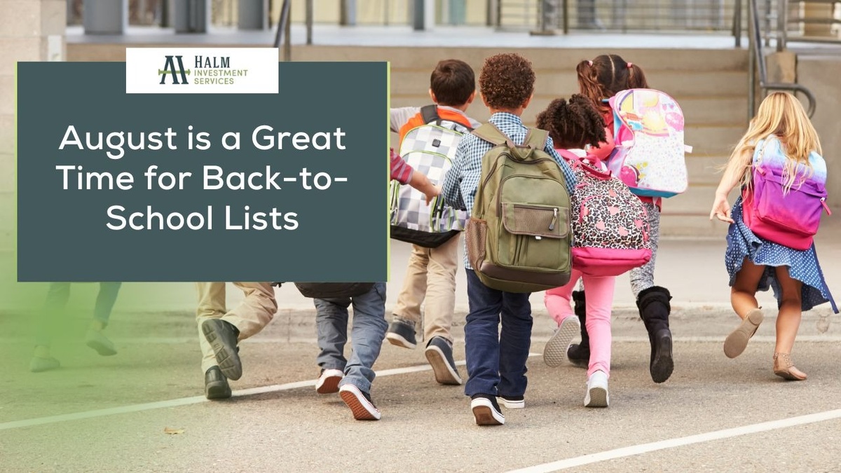 August is a Great Time for Back-to-School Lists